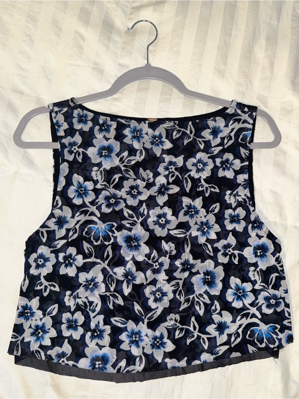 Free People Floral Print Crop Top